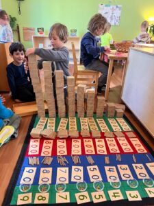 Math at Montessori School of Denver | MSD Lower Elementary students work on math